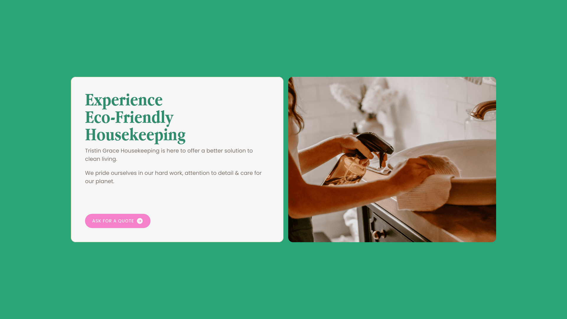 Tristin Grace Housekeeping website